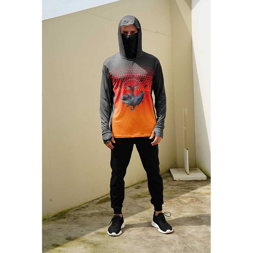 Summer Upf Clothing - Fishing Shirts Men Sun Protection Hoodie