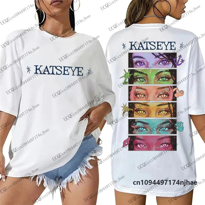 Summer Clothing Aesthetic - 2026 Kpop Katseye Eyes Graphic Cotton