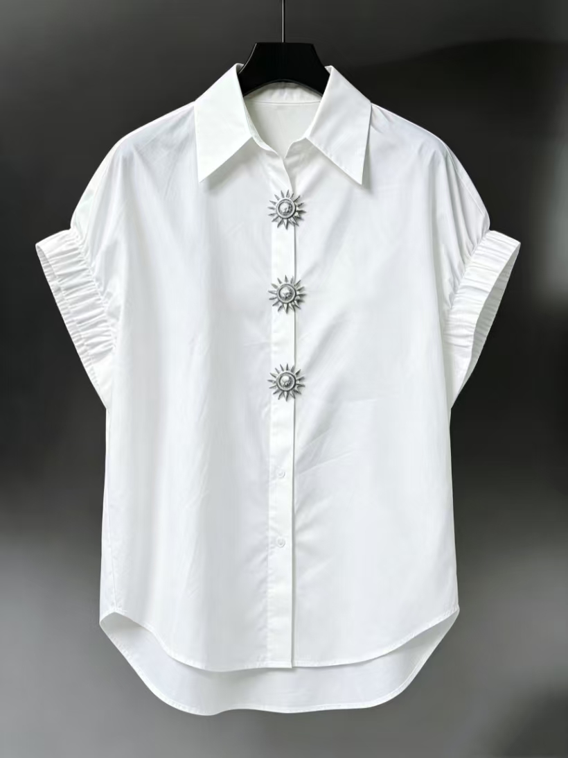 Summer Clothing In French - Women Cotton Casual Loose Short Sleeve