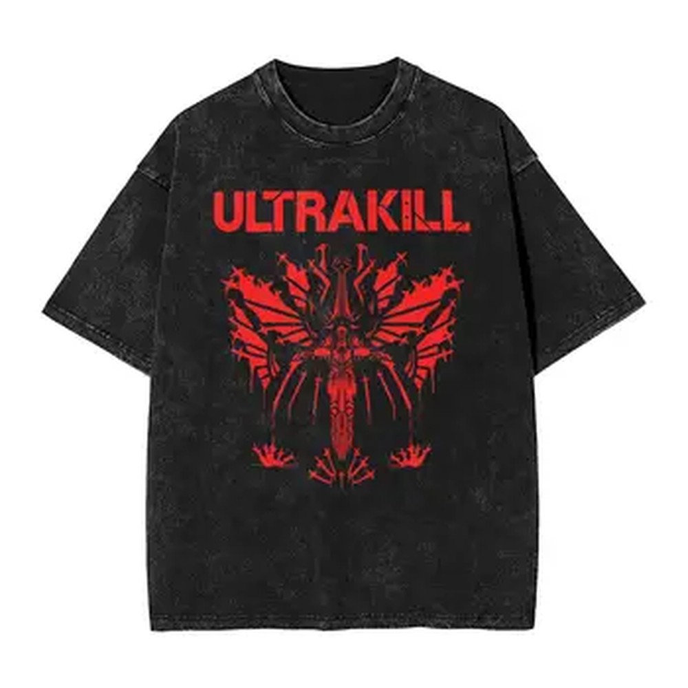 Summer Clothing Italy - Awesome Ultrakill Shooting Game T-Shirts Men's