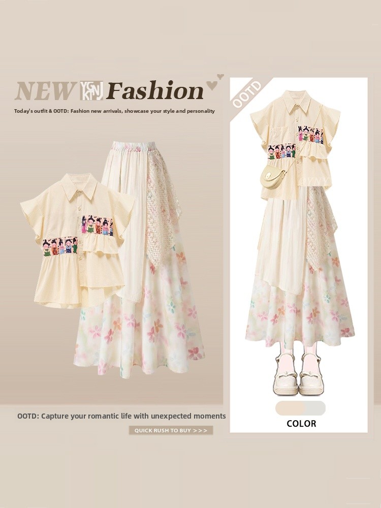 Summer Clothing Cartoon - Summer Women's Cartoon Pattern Short Shirt