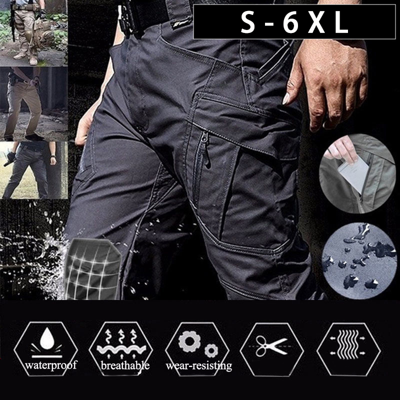 Summer Hiking Clothing - Tactical Cargo Pants Men Combat Trousers