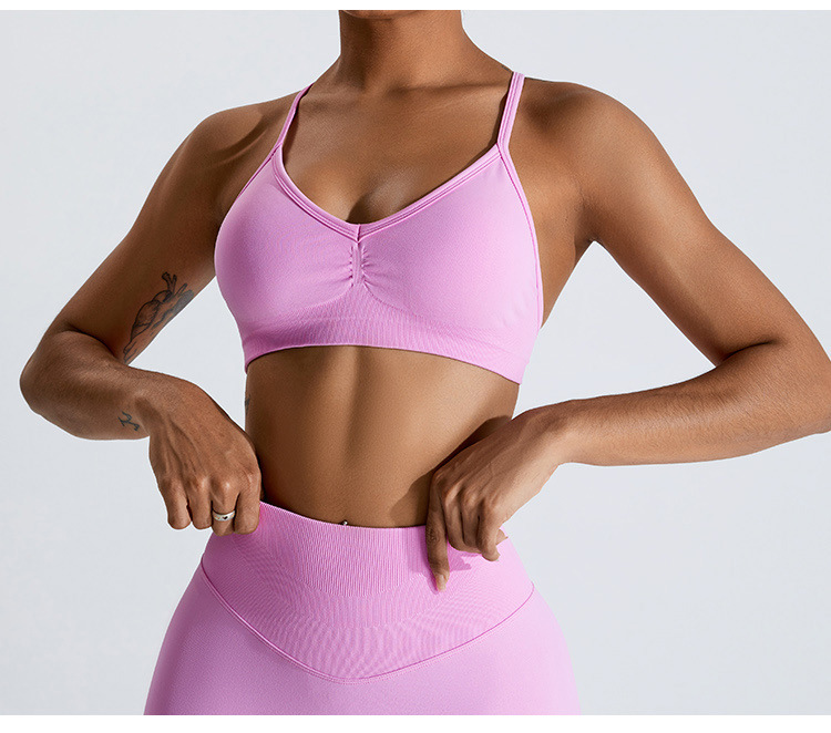 Summer Yoga Clothing - Summer Sexy Scrunch Sports Bra Gym