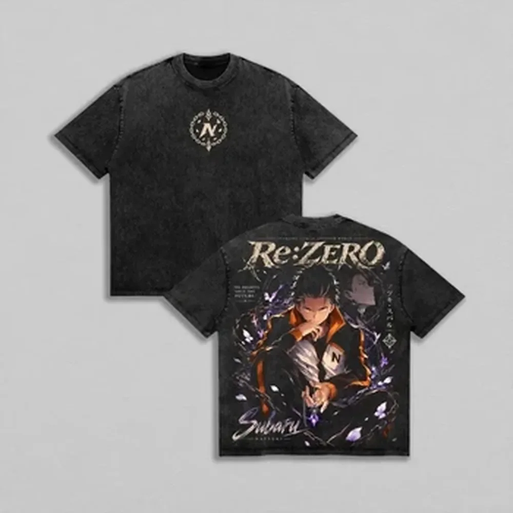 Summer Clothing Italy - Natsuki Subaru Re:Zero Anime T-shirt Harajuku
