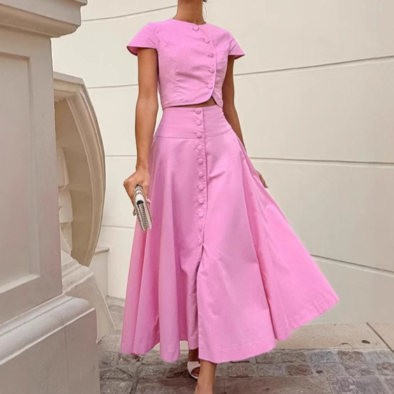 Summer Clothing In French - French Style Elegant A-line Long Skirt