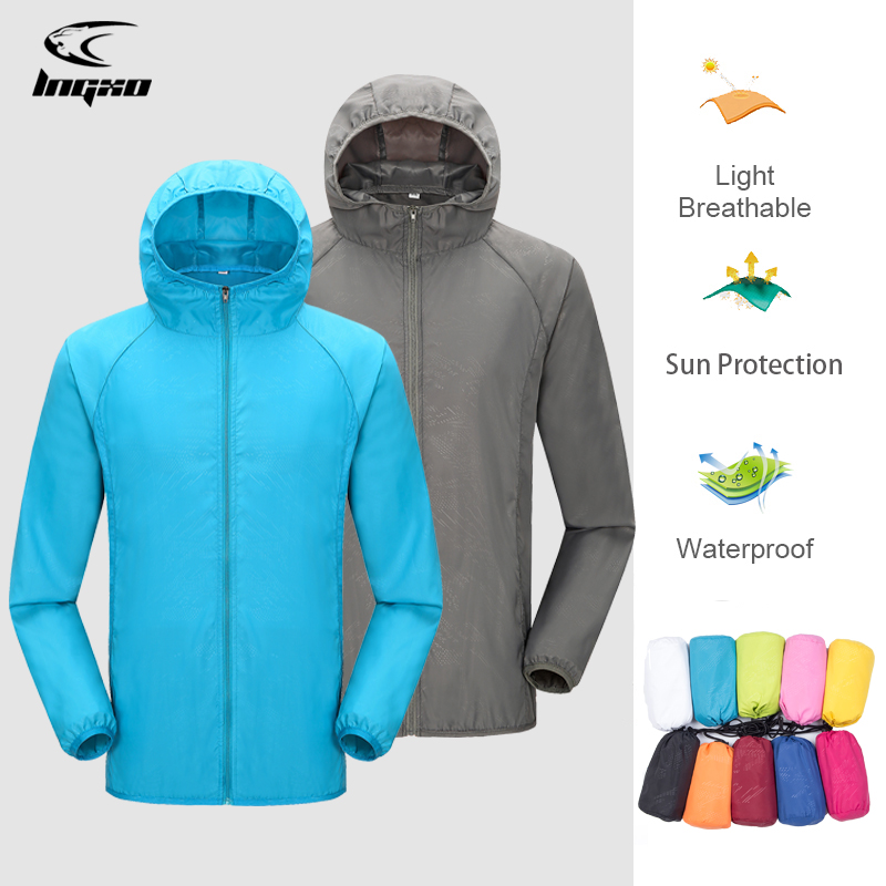Camping Rain Jacket Men Women  - Summer Rain Clothing 评论和价格