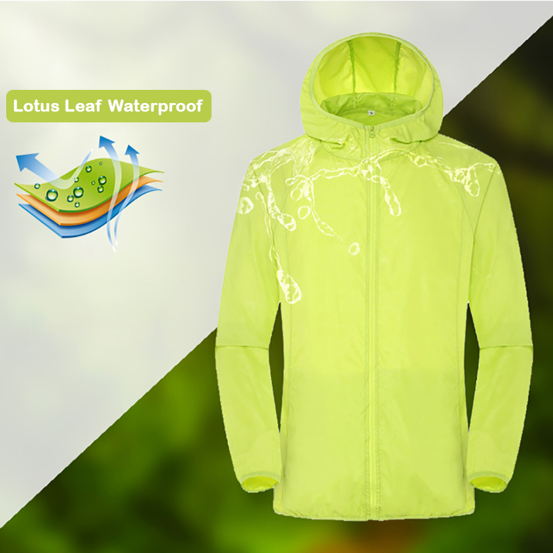 Camping Rain Jacket Men Women  - Summer Rain Clothing 评论和价格