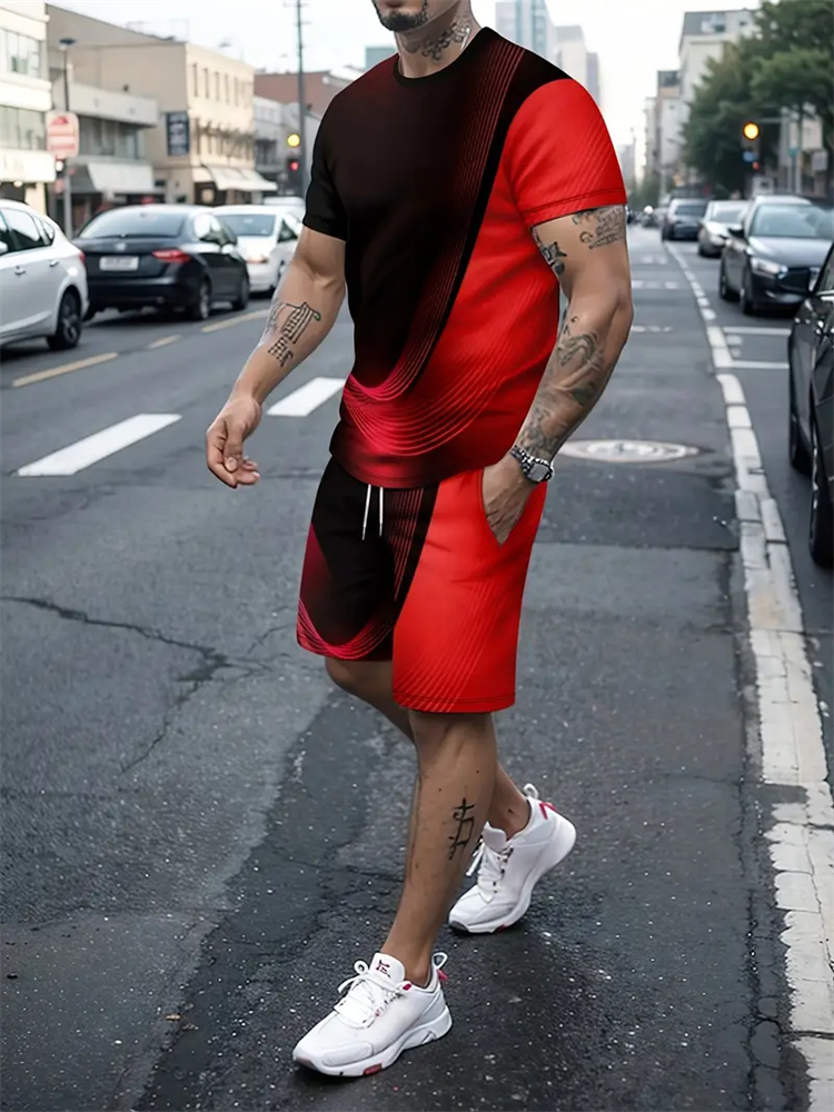 Men Women Gradient Texture T-s - Summer Clothing Styles For Women 评论和价格