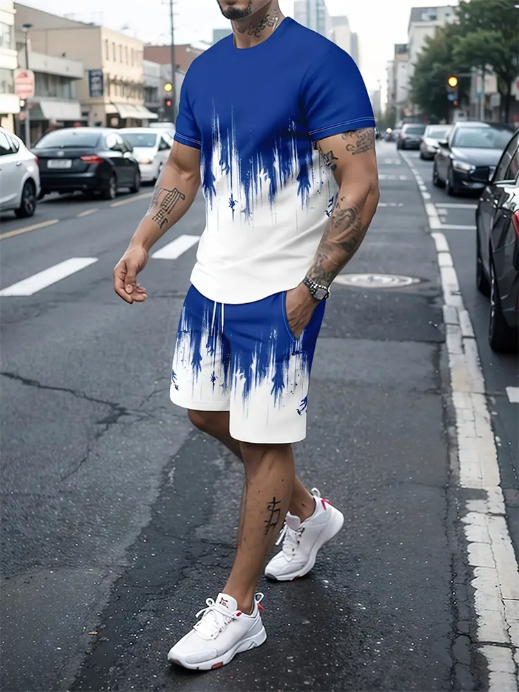 Men Women Gradient Texture T-s - Summer Clothing Styles For Women 评论和价格