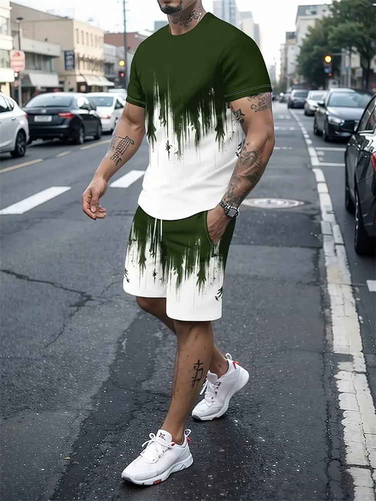 Men Women Gradient Texture T-s - Summer Clothing Styles For Women 评论和价格
