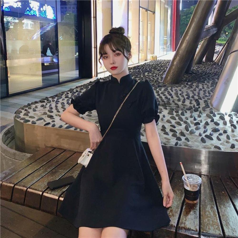 Summer Retro Cheongsam Dress W - Summer Clothing In French 评论和价格