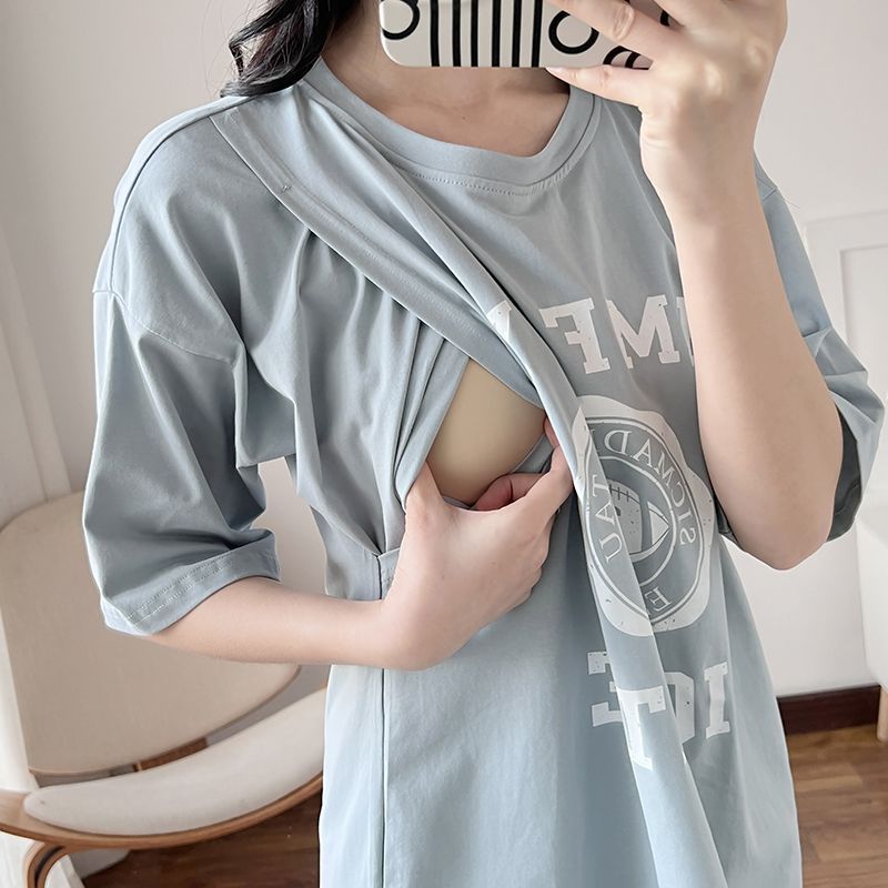 Nursing Dress Pregnant Breastf - Summer Clothing Women 评论和价格