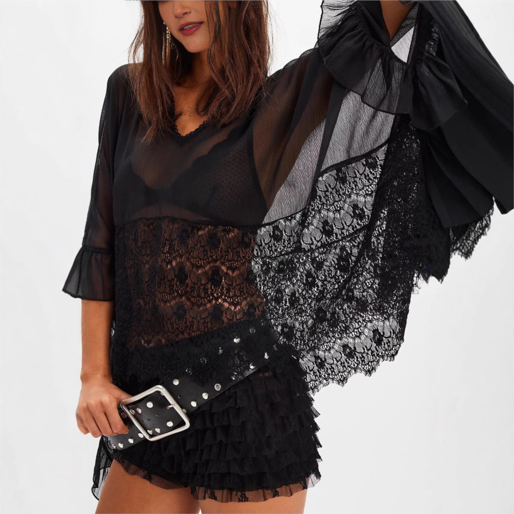 Loose Blouse For Woman Shirts  - Summer Clothing Holiday 评论和价格