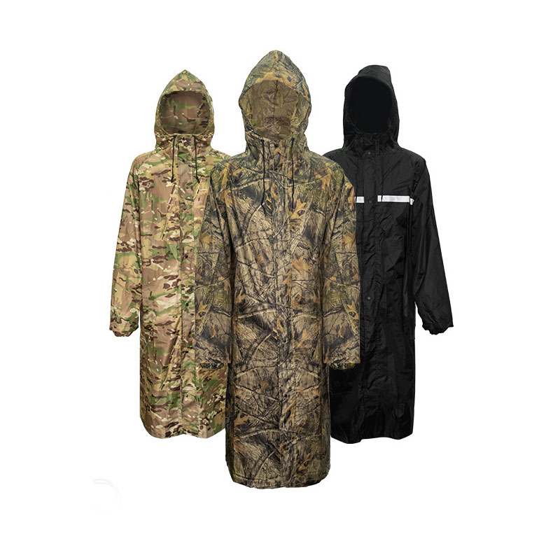 Camouflage Long Raincoat for M - Summer Rain Clothing 评论和价格