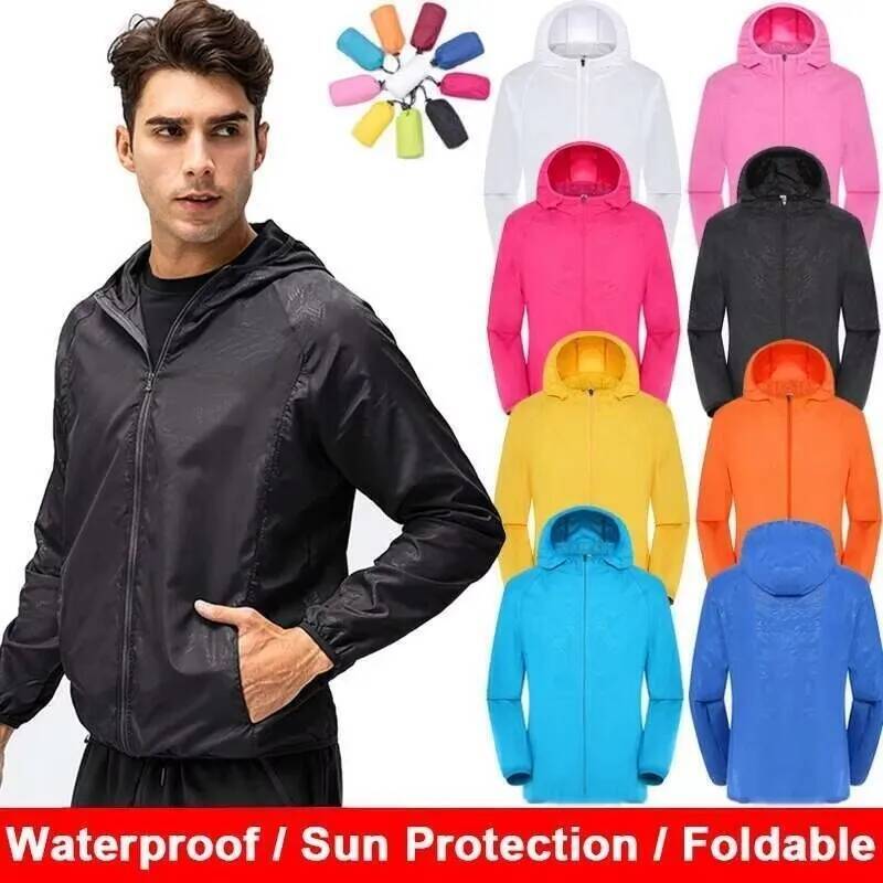 Men Women Waterproof Jacket Wi - Summer Rain Clothing 评论和价格