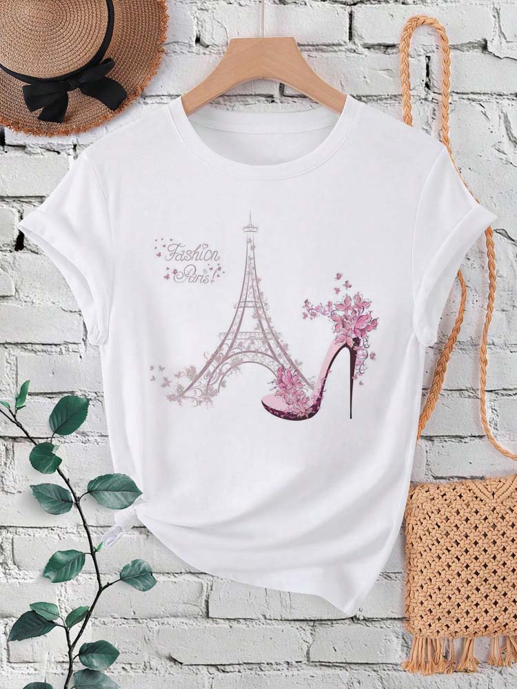 Fashion Paris Eiffel Tower Pri - Summer Clothing In Paris 评论和价格