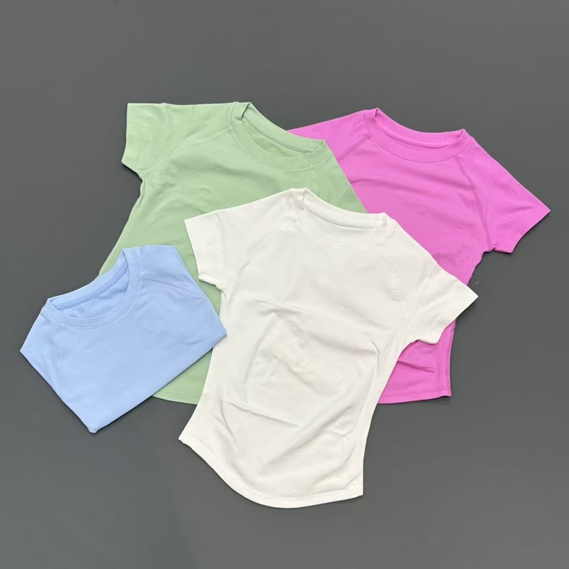 Short Sleeve Seamless Yoga Top - Summer Yoga Clothing 评论和价格