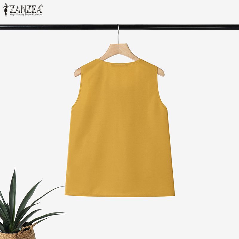 ZANZEA Plus Size 5XL Woman Pin - Summer Clothing Plus 评论和价格