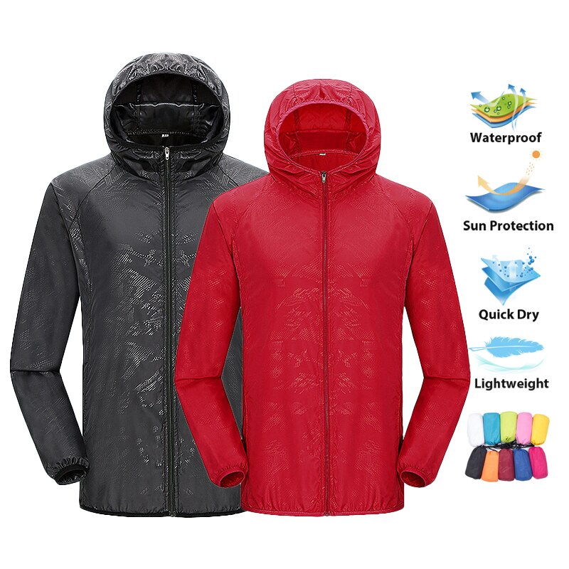 LNGXO Unisex Hiking Jacket Men - Summer Rain Clothing 评论和价格