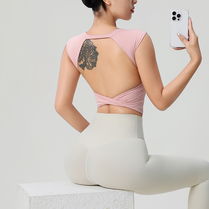 Women's Backless Fitness Cloth - Summer Yoga Clothing 评论和价格