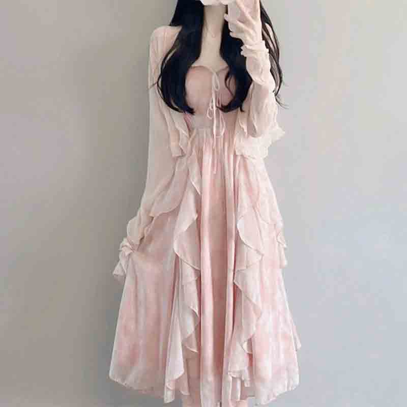 Spring Autumn New Sweet Girls  - Summer Clothing Aesthetic 评论和价格