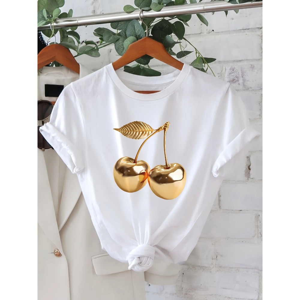 Women'S Casual Summer T-Shirt  - Summer Clothing Aesthetic 评论和价格