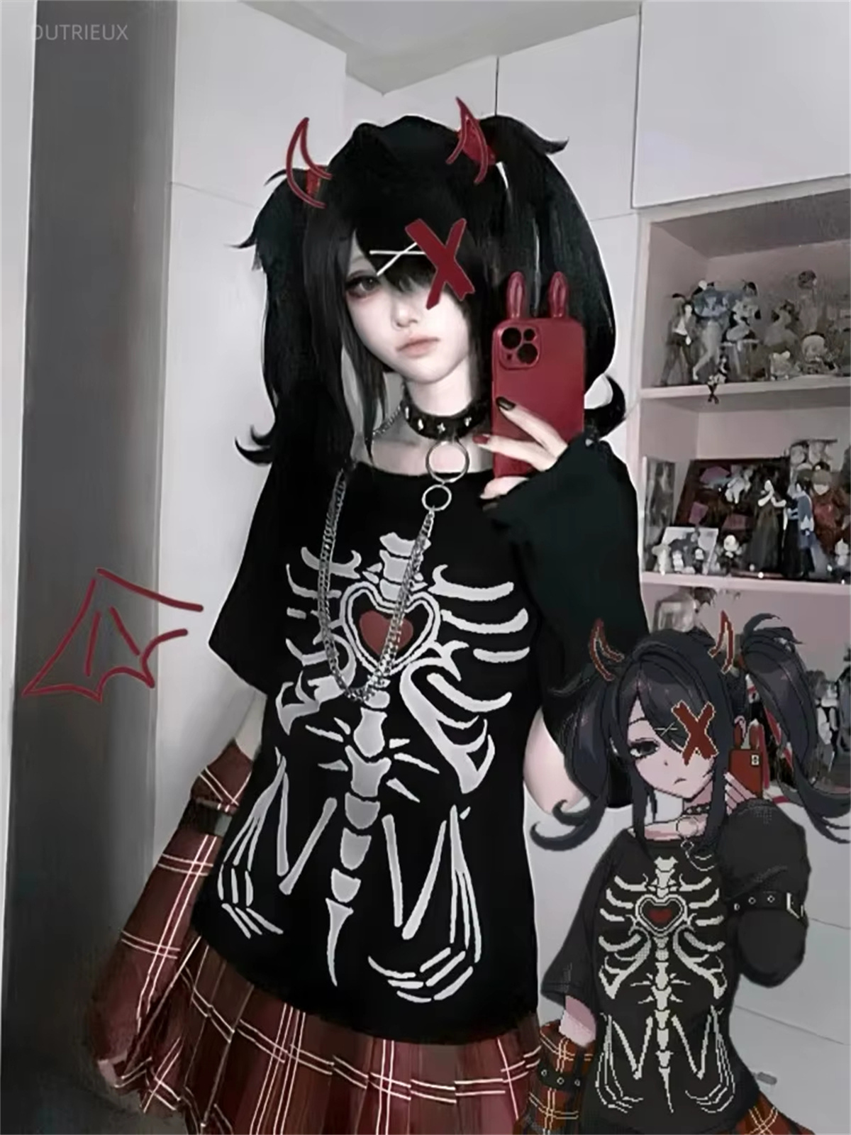Rain T-Shirt Anime Ame Cosplay - Summer Rain Clothing 评论和价格