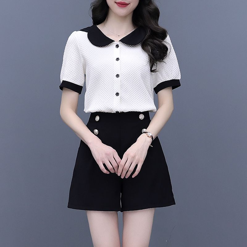 Contrast Color Button Short Se - Summer Clothing Trends 2025 评论和价格