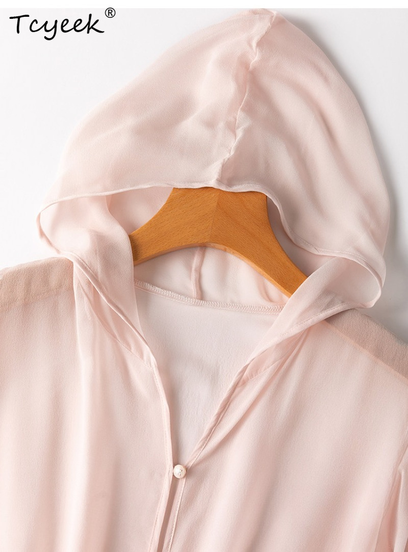 Tcyeek 100% Real Mulberry Silk - Summer Clothing Women 评论和价格