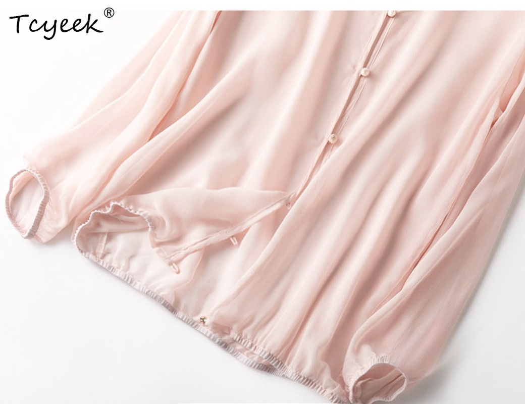 Tcyeek 100% Real Mulberry Silk - Summer Clothing Women 评论和价格