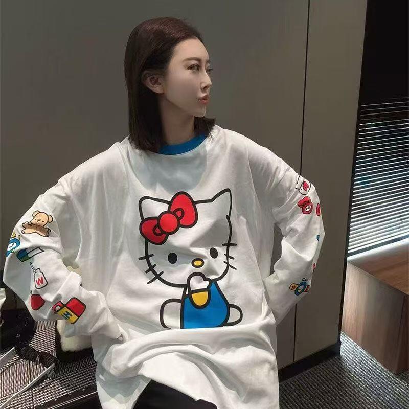Long-Sleeved Hello Kitty Summe - Summer Clothing Styles For Women 评论和价格
