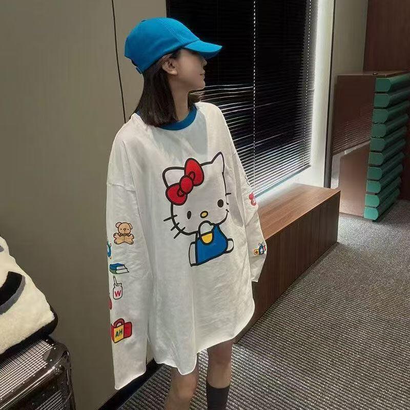 Long-Sleeved Hello Kitty Summe - Summer Clothing Styles For Women 评论和价格