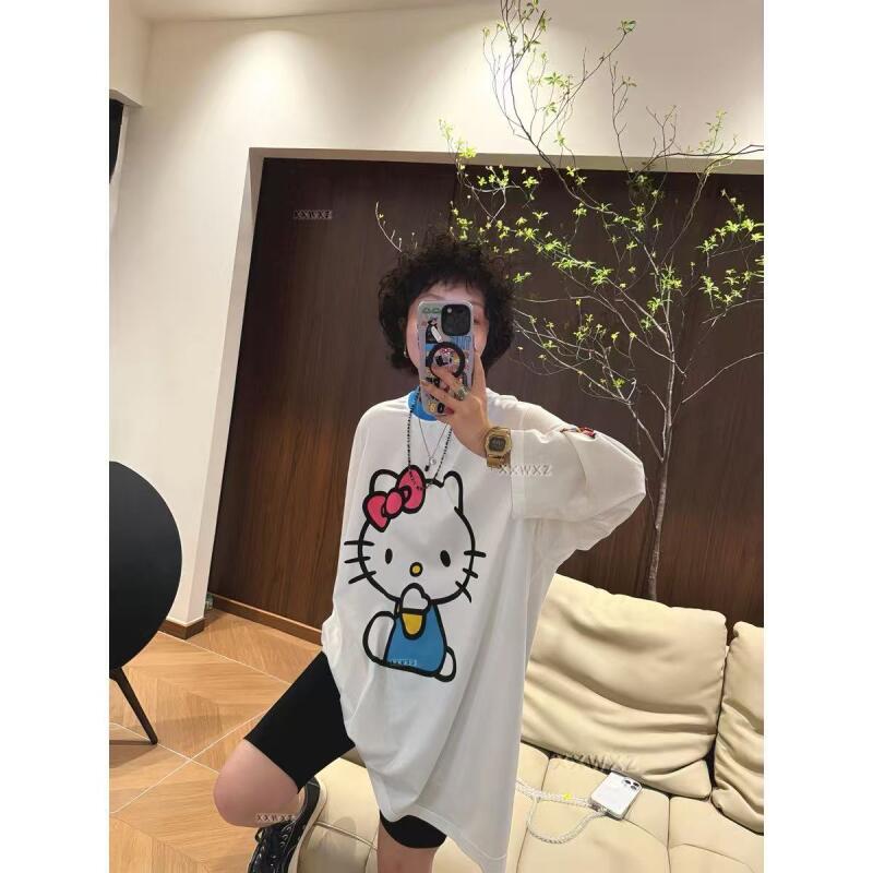 Long-Sleeved Hello Kitty Summe - Summer Clothing Styles For Women 评论和价格