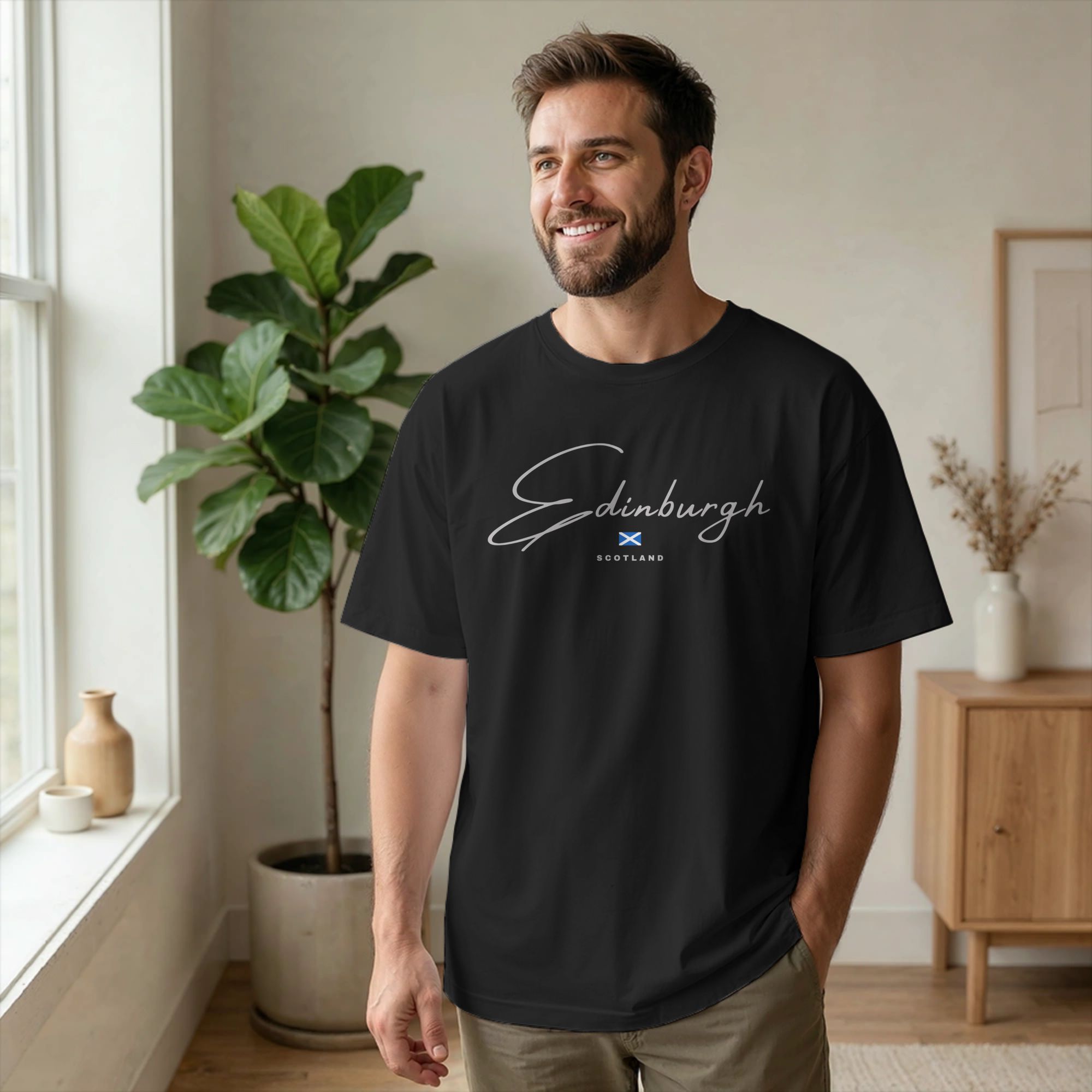 Men T-Shirt Edinburgh Scotland - Summer Clothing Edinburgh 评论和价格