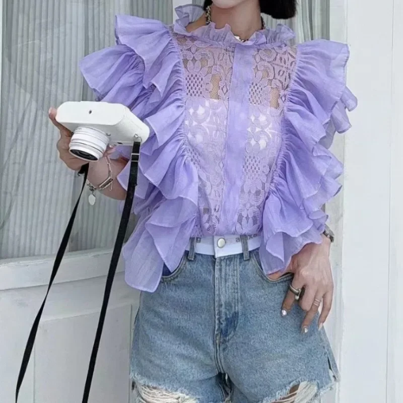 Vintage Elegant  Lace Petal Sl - Summer Clothing In French 评论和价格