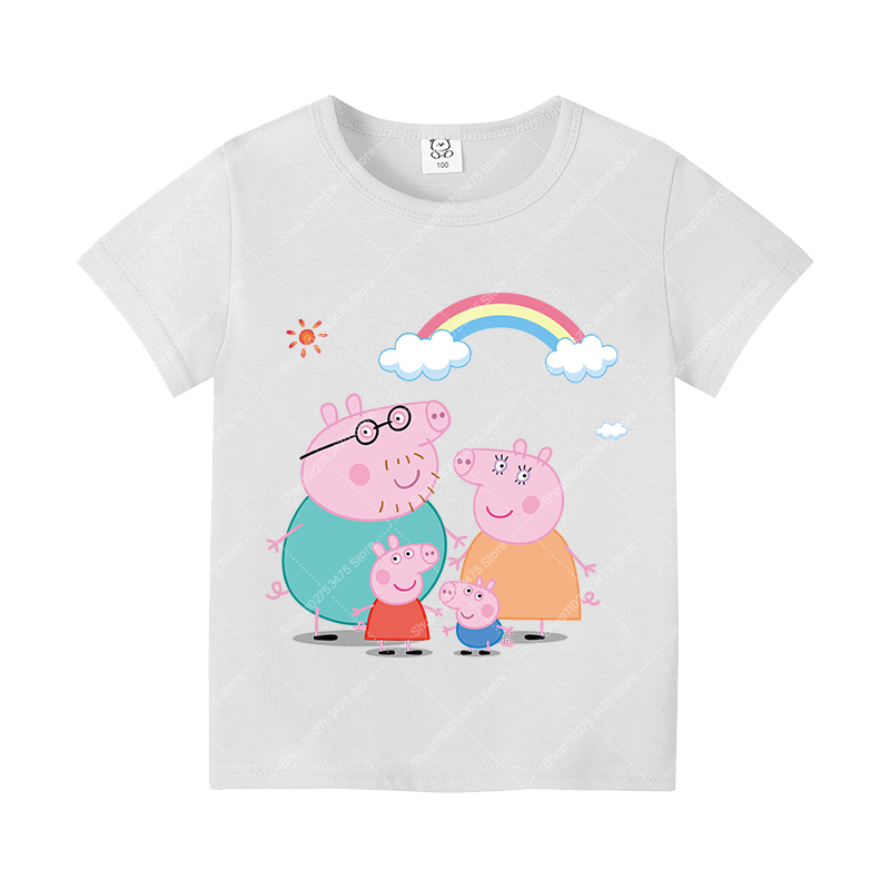 Kids Girl Cute Cotton T-shirt  - Summer Clothing Cartoon 评论和价格