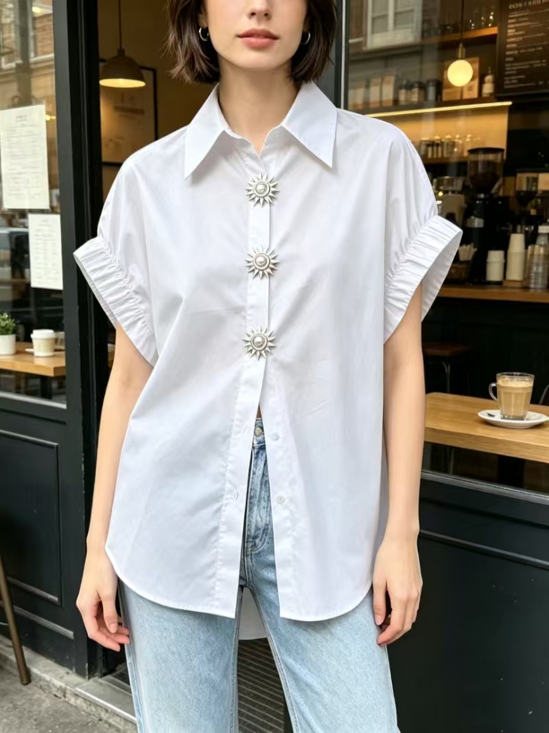 Women Cotton Casual Loose Shor - Summer Clothing In French 评论和价格