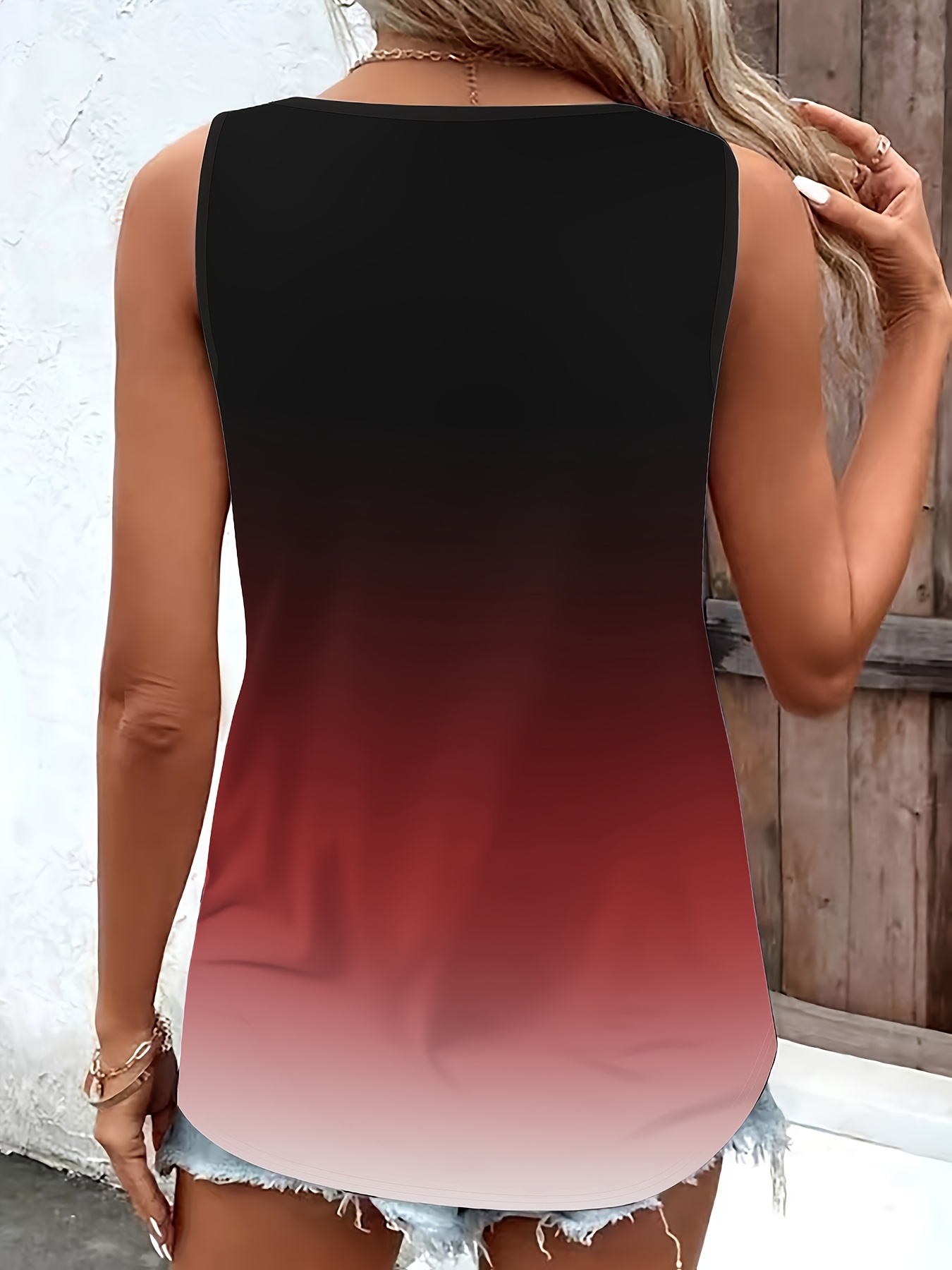 Plus Size Women's Gradient Tan - Summer Upf Clothing 评论和价格