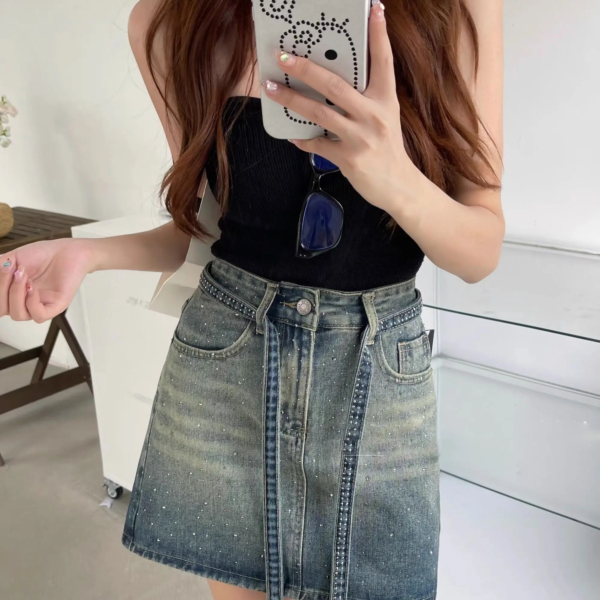 Jeans Skirts For Women Gradien - Summer Clothing Trends 2025 评论和价格