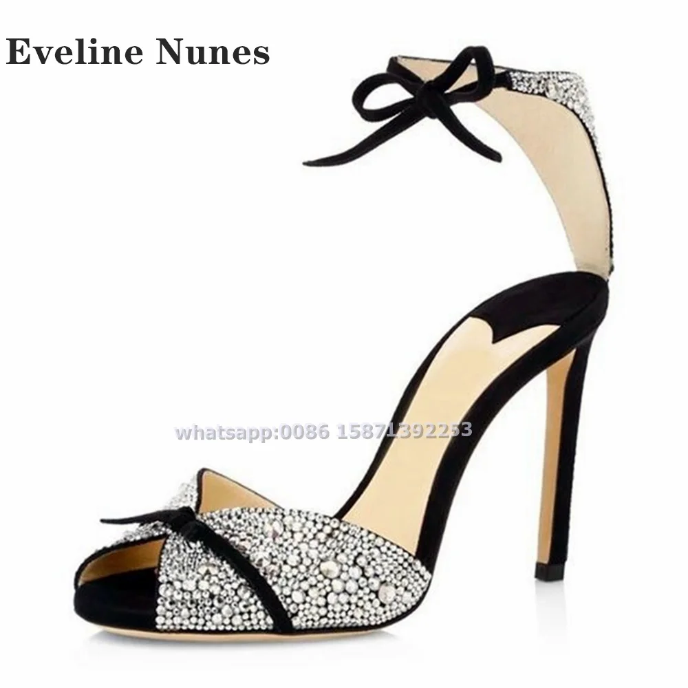 Bow Rhinestone Ankle Strap San - Summer Clothing On Sale 评论和价格