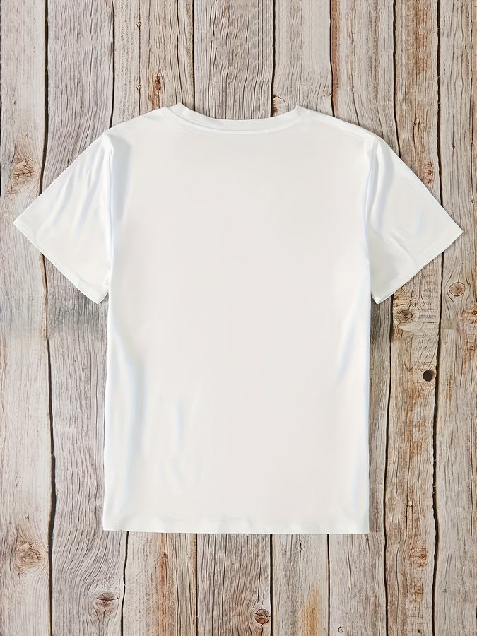 Cartoon Donut Print T-shirt, S - Summer Clothing Trends 2025 评论和价格
