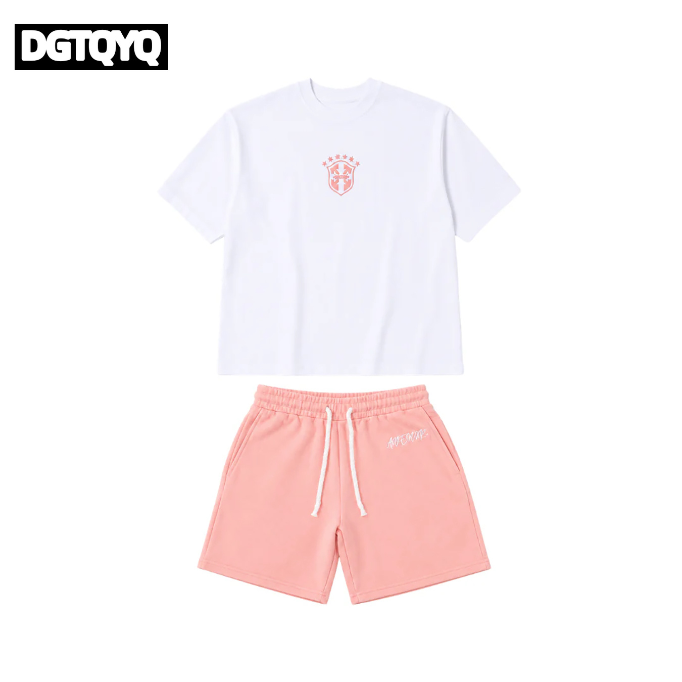 Man's Summer New Pink Embroide - Summer Clothing Modest 评论和价格