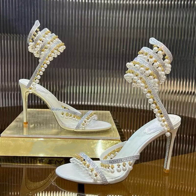 Luxury Rhinestones Pearls Tass - Summer Clothing On Sale 评论和价格