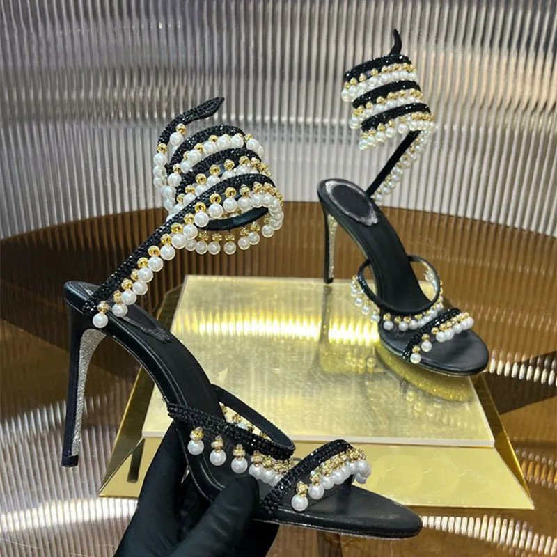 Luxury Rhinestones Pearls Tass - Summer Clothing On Sale 评论和价格