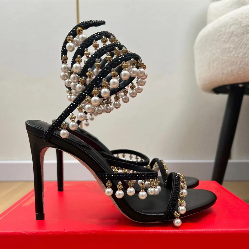 Luxury Rhinestones Pearls Tass - Summer Clothing On Sale 评论和价格
