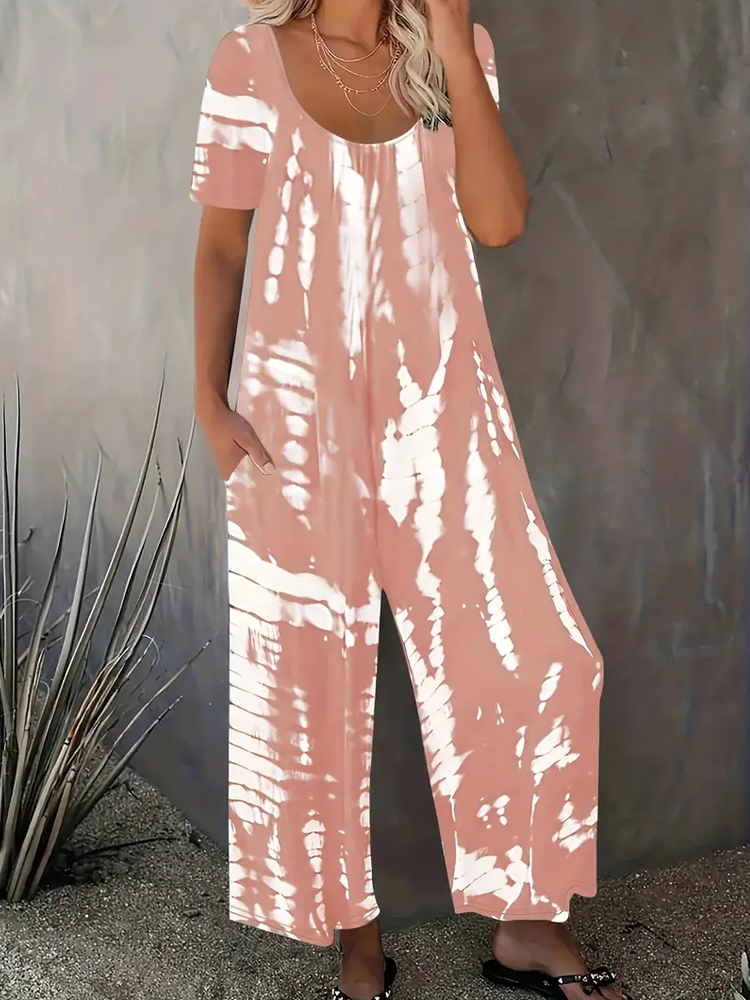 Plus Size Stripe Printed Round - Summer Clothing Plus 评论和价格