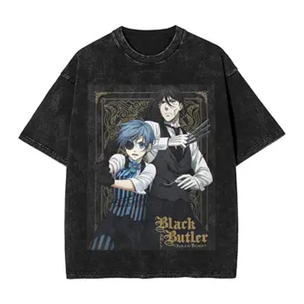 Anime Black Butler Graphic T-s - Summer Clothing Italy 评论和价格