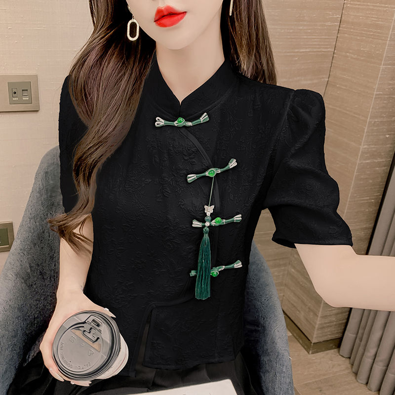 Vintage Blouses Women Fashion  - Summer Clothing Aesthetic 评论和价格