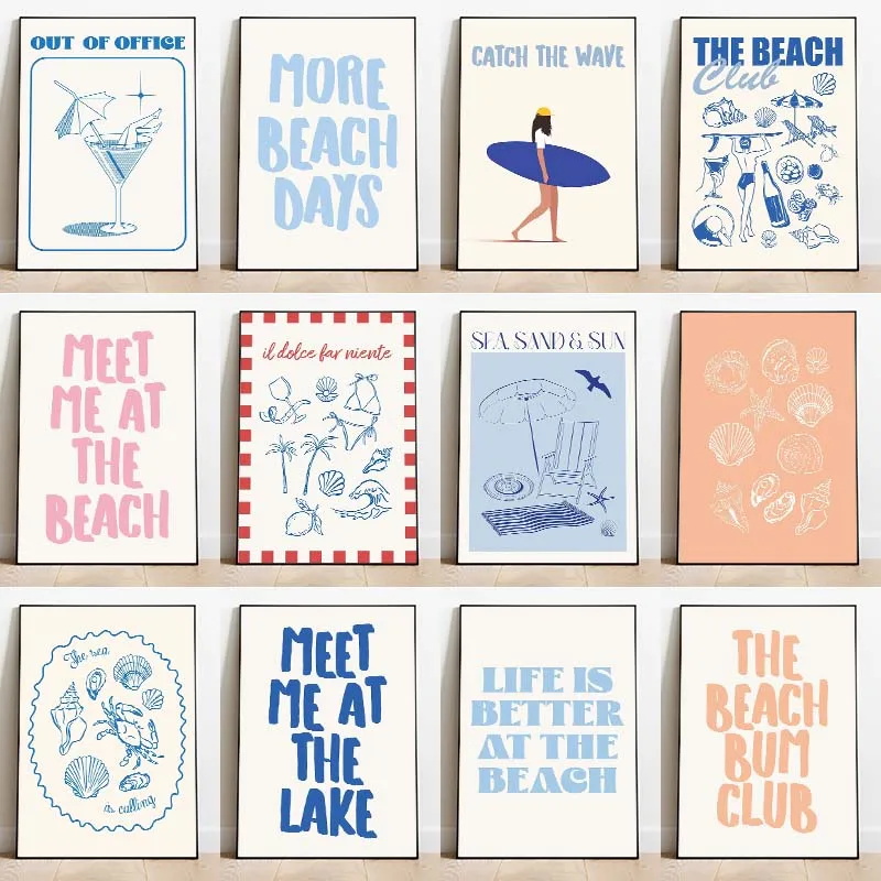 1pc framelessSeashells Meet Me - Summer Quotes 评论和价格