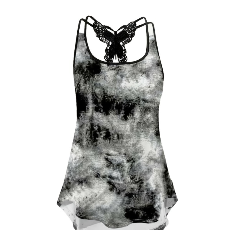 Plus Size 1XL-5XL Print Tank T - Summer Upf Clothing 评论和价格